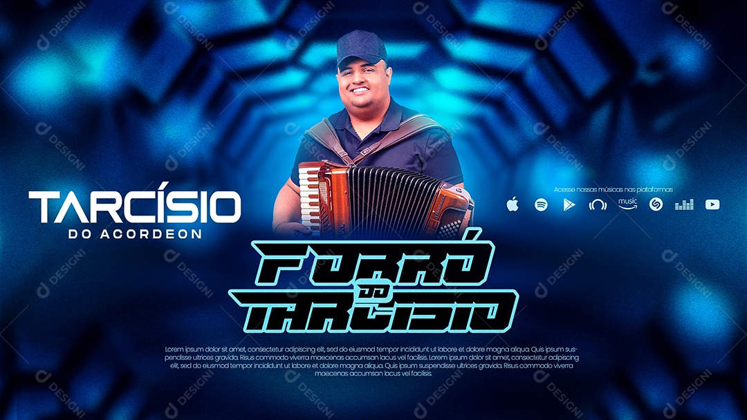 Flyer Banner Forró Do Taricisio Social Media PSD Editável