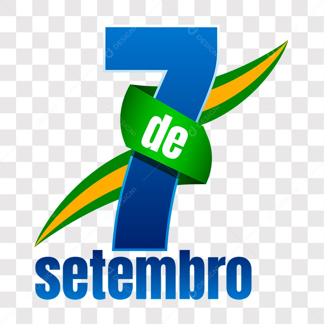 Lettering 7 de Setembro EPS + PNG