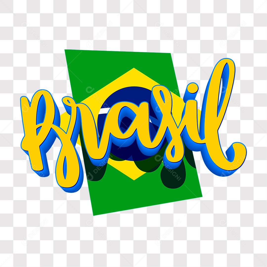 Lettering Brasil EPS + PNG