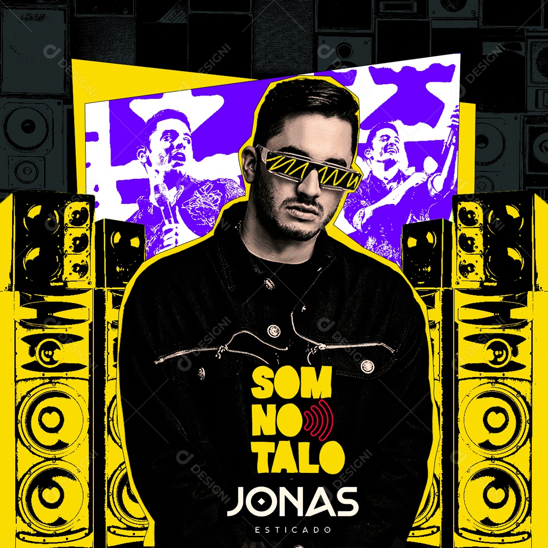 Flyer Feed Jonas Esticado Som No Talo Social Media PSD Editável