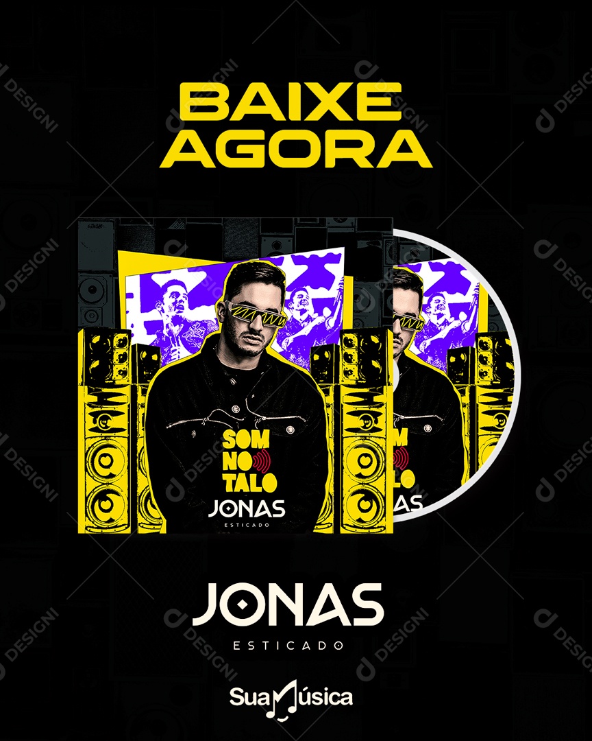 Social Media Jonas Esticado Baixe Agora PSD Editável