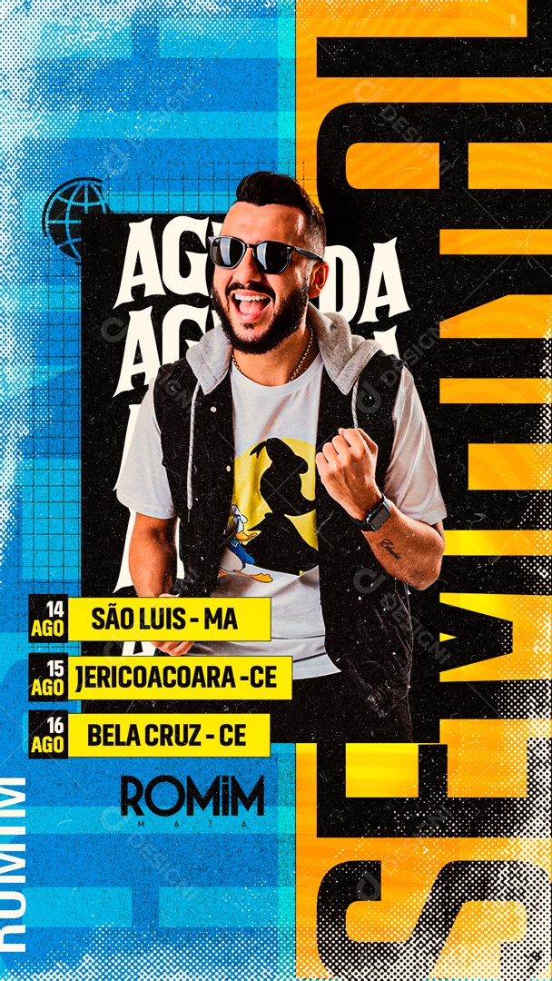 Flyer Story Romim Mata Social Media PSD Editável