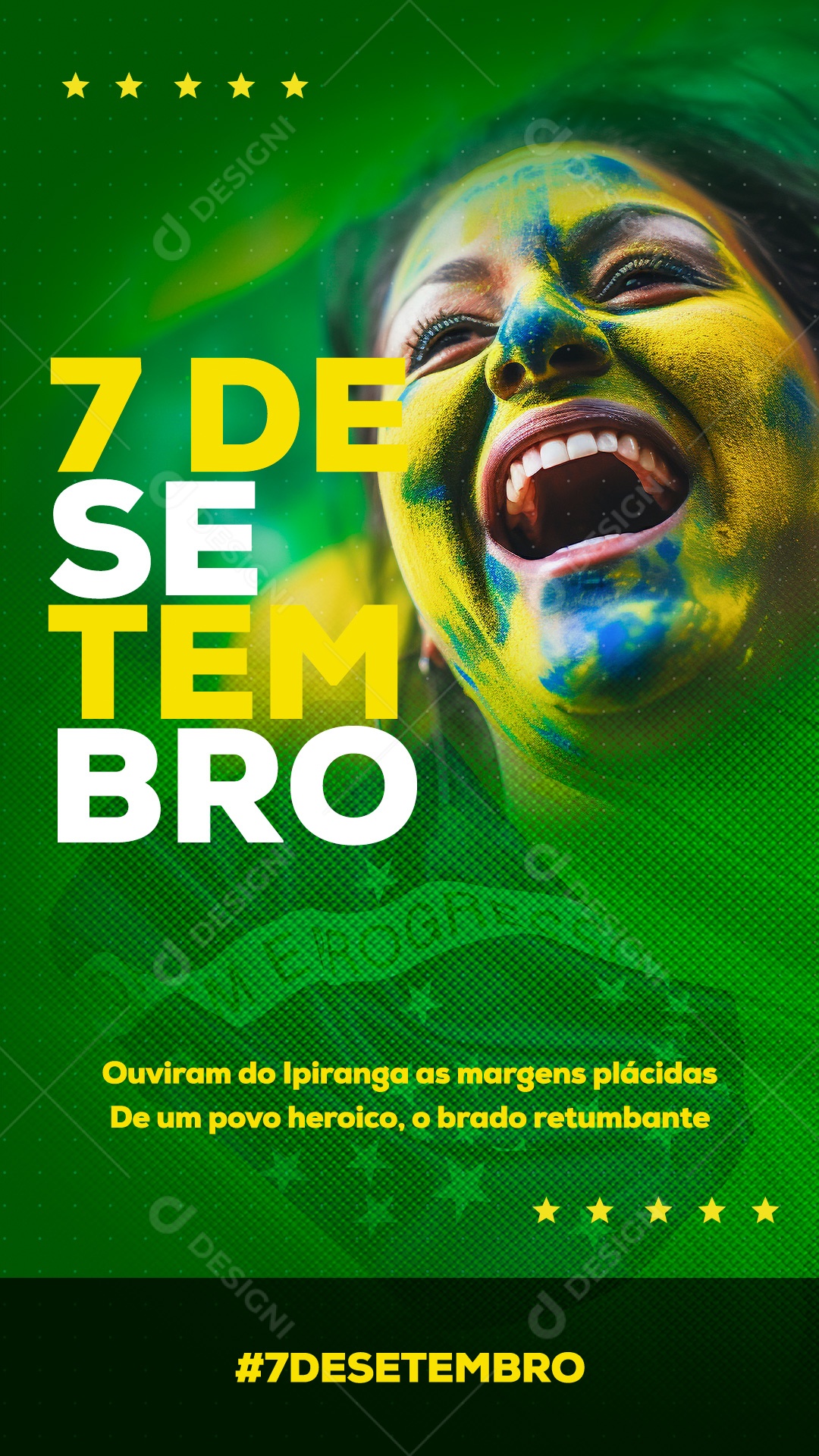 Social Media Story 7 De Setembro Independência Do Brasil PSD Editável