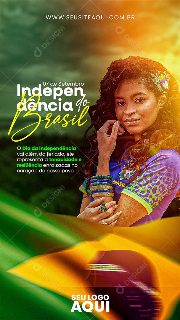 Story Dia Da Independência do Brasil vai Além do Feriado Social Media PSD Editável