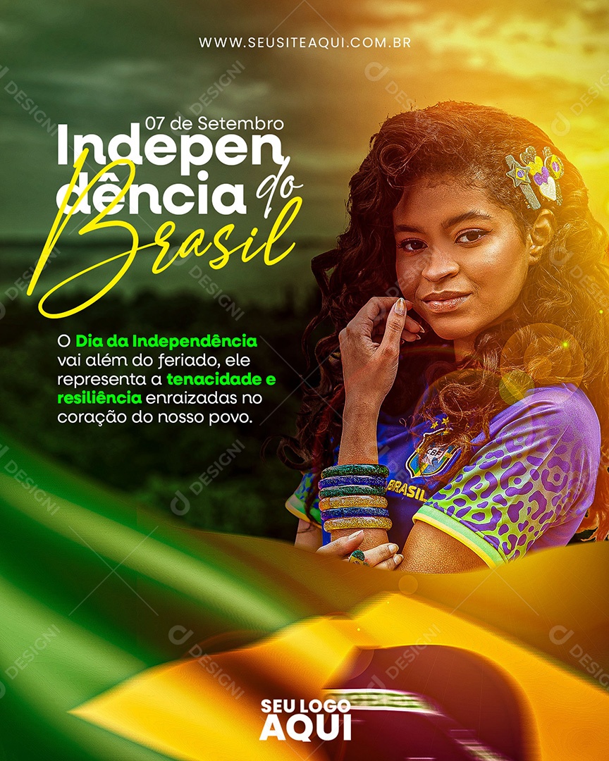 Dia Da Independência do Brasil vai Além do Feriado Social Media PSD Editável