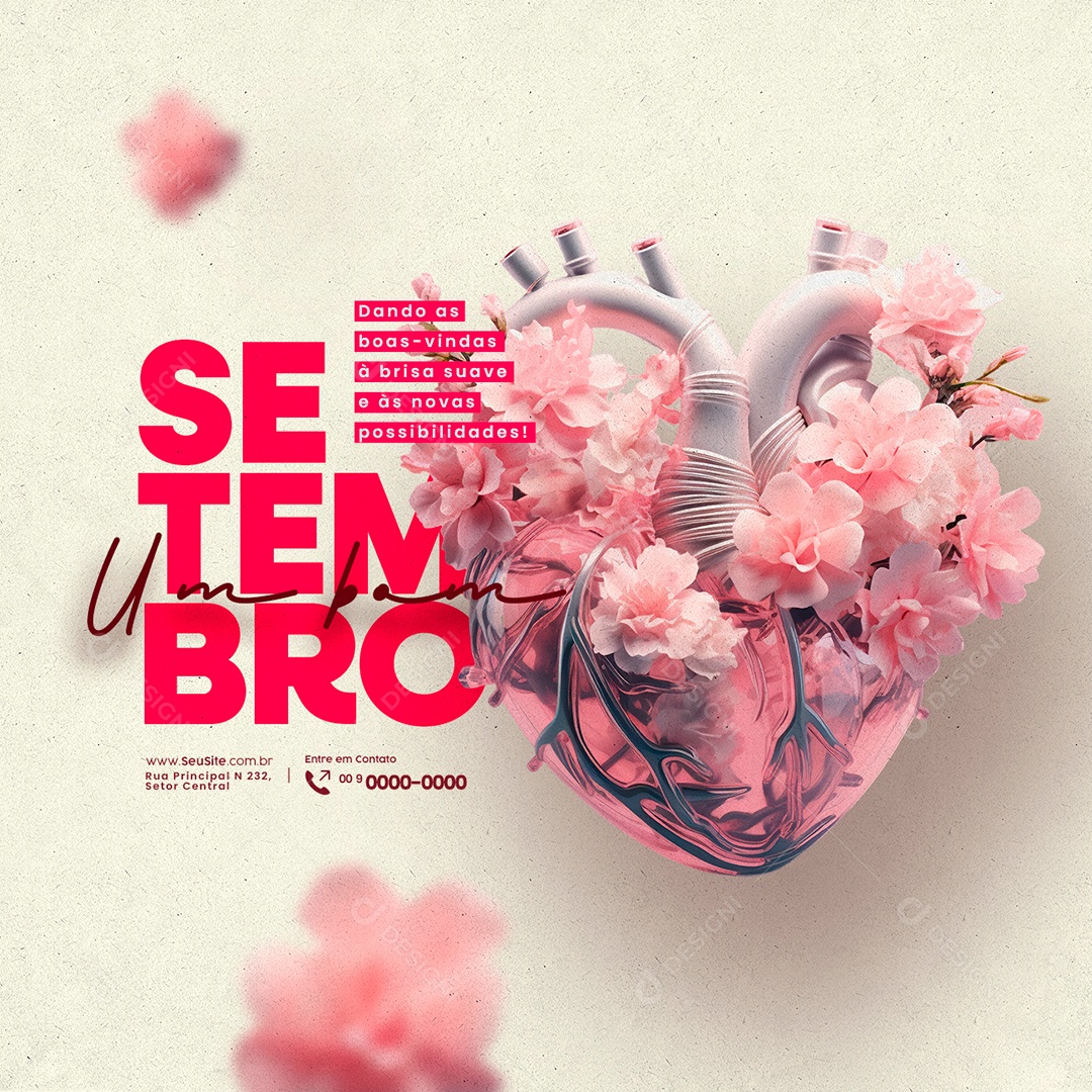 Dando as Boas-Vindas à Brisa Suave e às Novas Possibilidades Social Media PSD Editável