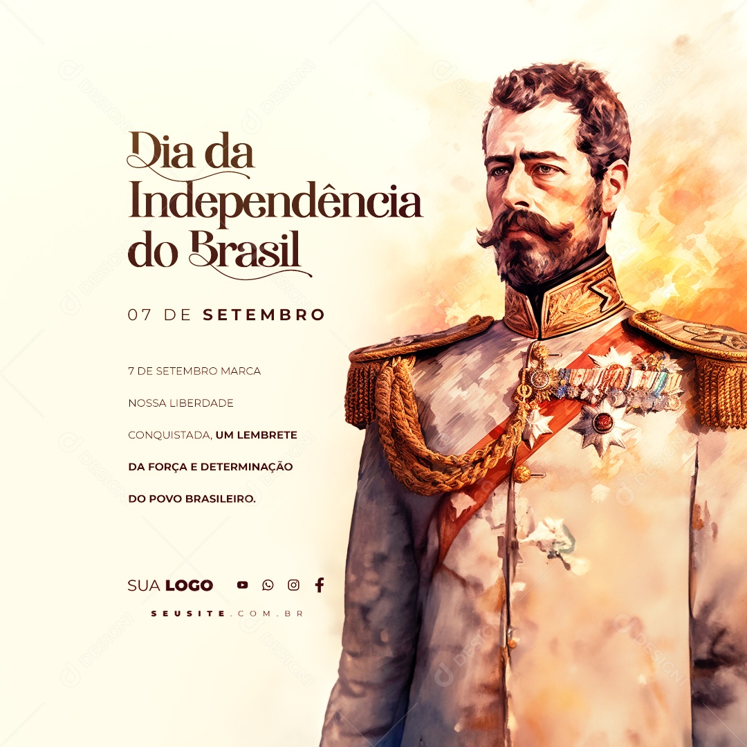Social Media Dia Da Independência do Brasil 07 de Setembro PSD Editável