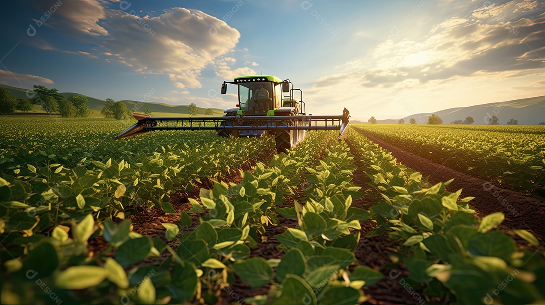 Ilustração sobre agricultura.