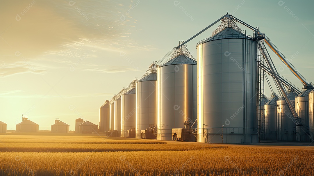 Ilustração sobre agricultura.