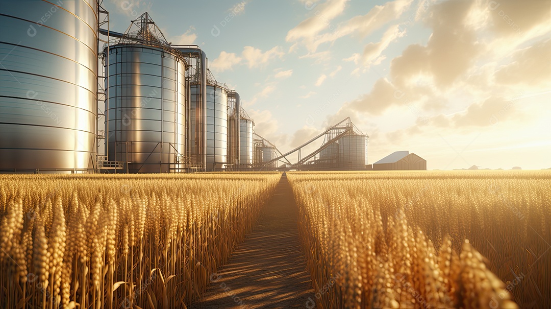 Ilustração sobre agricultura.