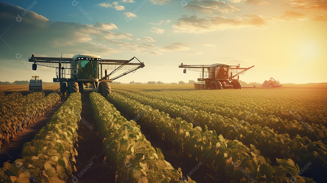 Ilustração sobre agricultura.
