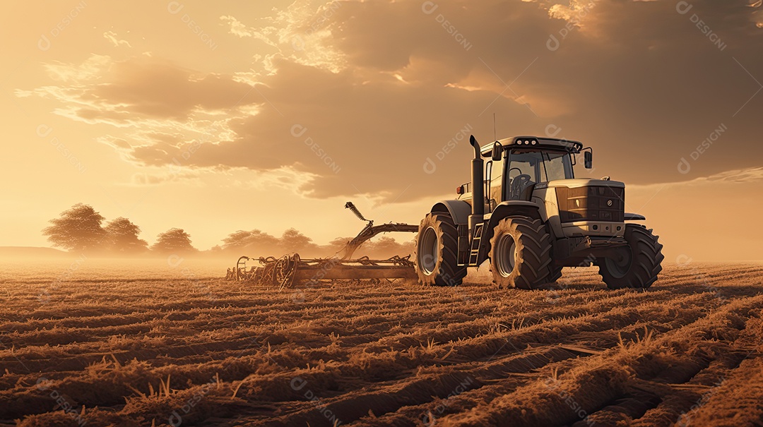 Ilustração sobre agricultura.