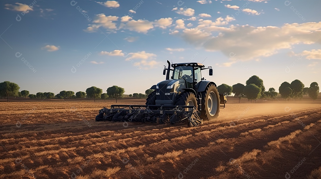 Ilustração sobre agricultura.