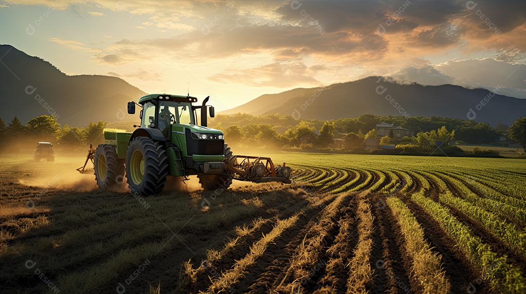 Ilustração sobre agricultura.