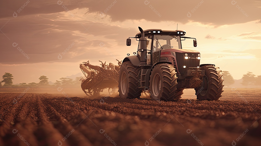 Ilustração sobre agricultura.