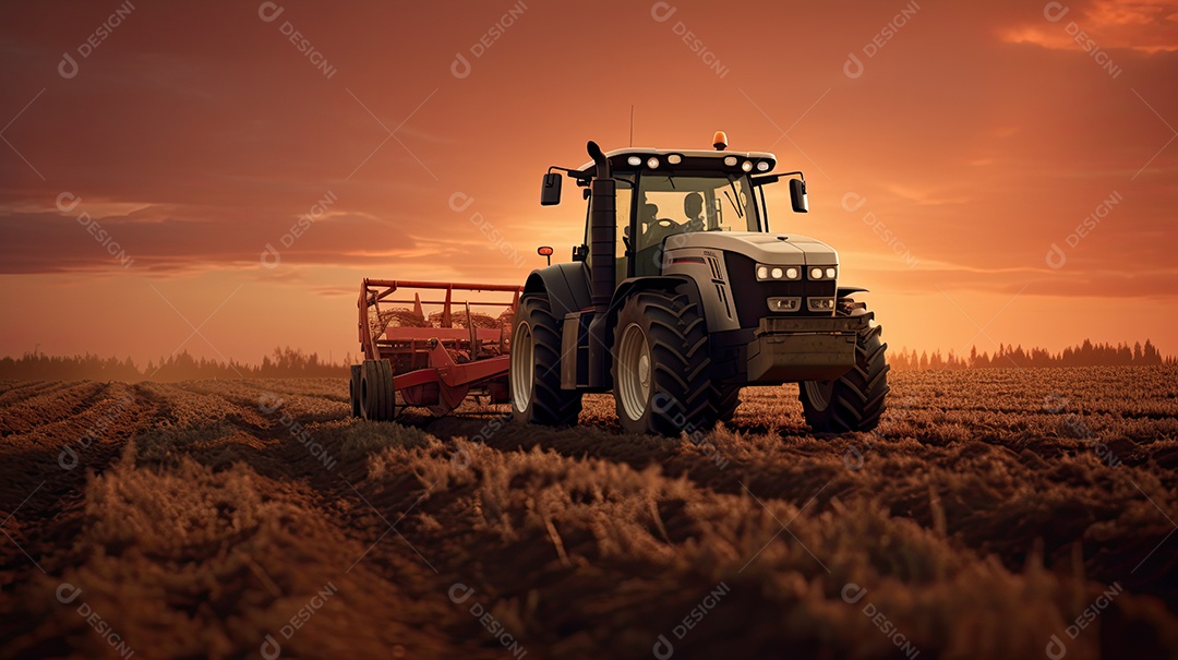 Ilustração sobre agricultura.