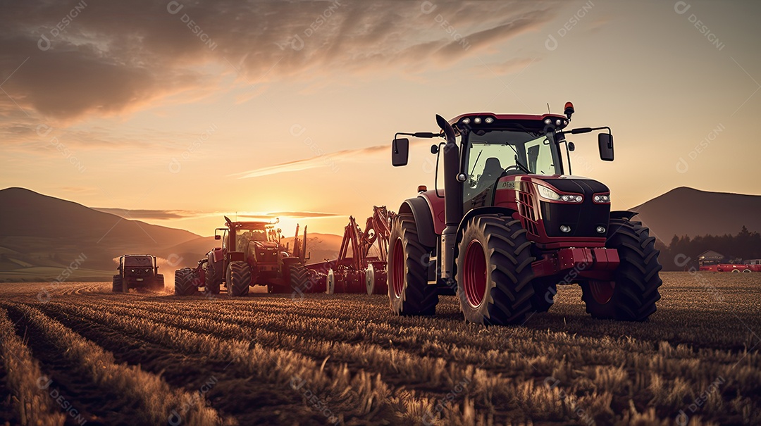 Ilustração sobre agricultura.