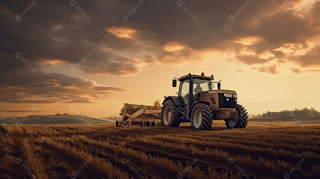 Ilustração sobre agricultura.