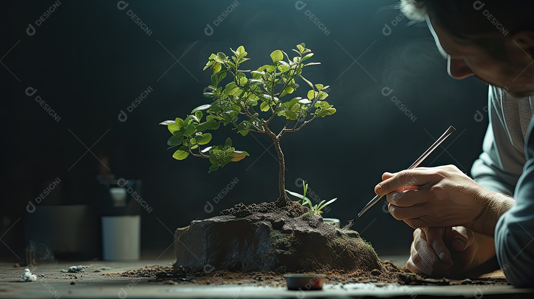 Ilustração sobre agricultura.