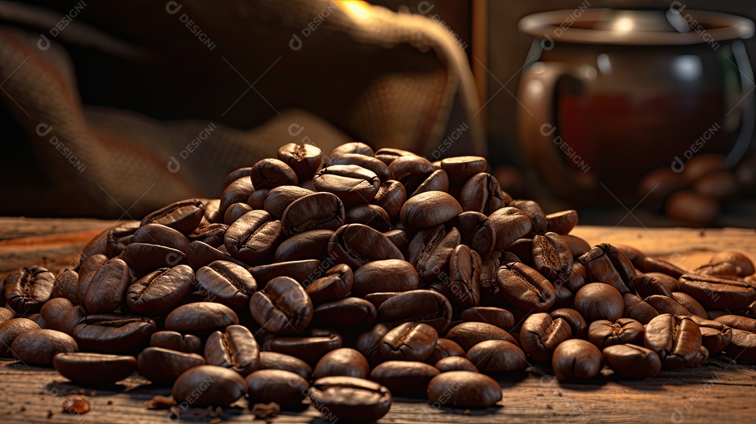 Ilustração sobre cafeicultura