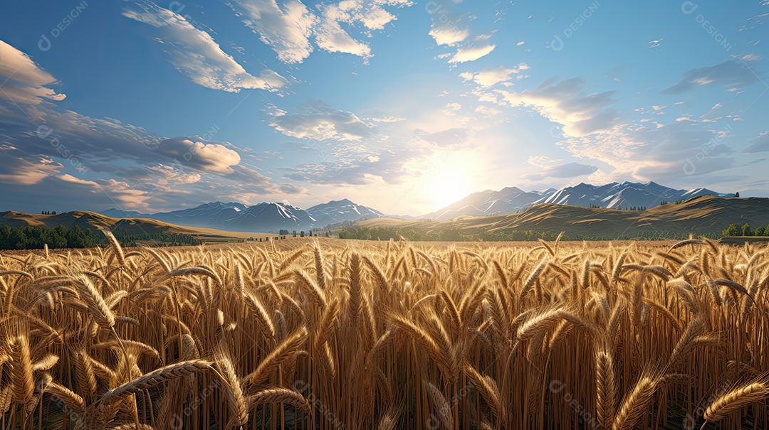 Ilustração sobre agricultura.