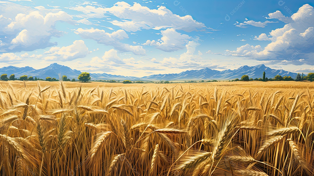 Ilustração sobre agricultura.