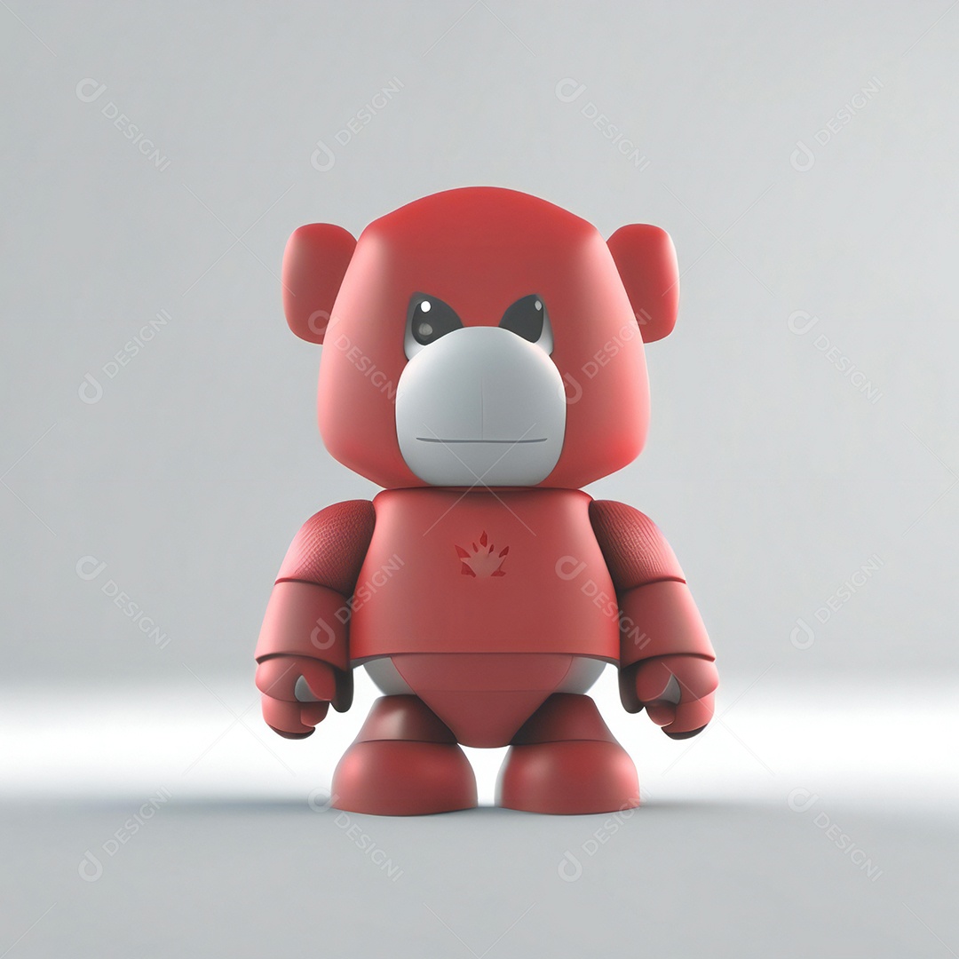 Mascote canadense-minimalista rosto perfeito