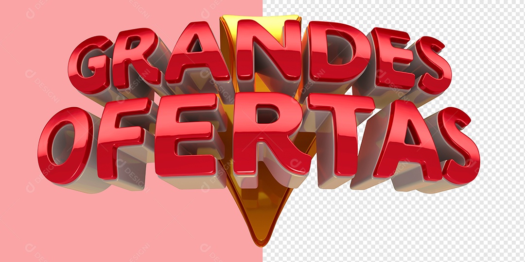 Selo 3D Grandes Ofertas PSD
