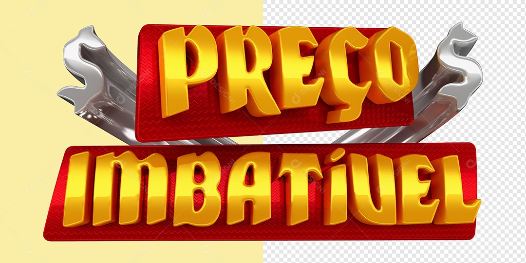 Selo 3D Preço Imbatível PSD
