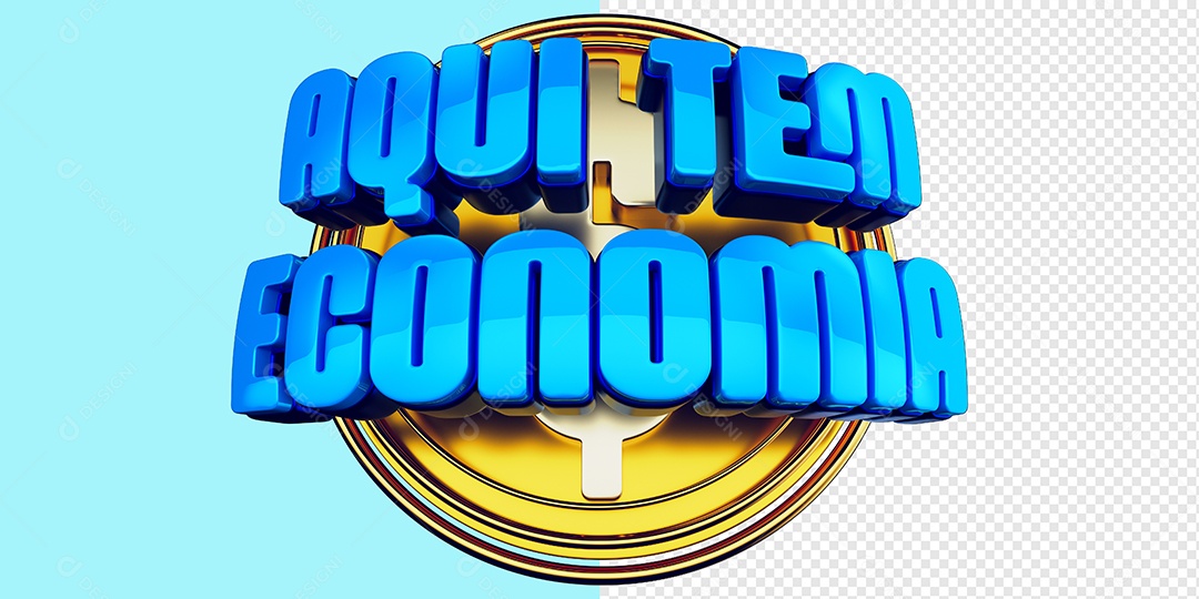 Selo 3D Aqui Tem Economia PSD