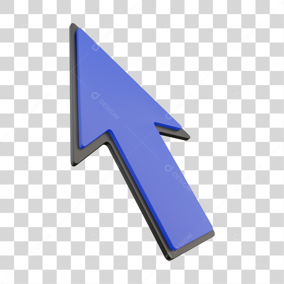 Elemento 3D Setas para Composição PNG Transparente