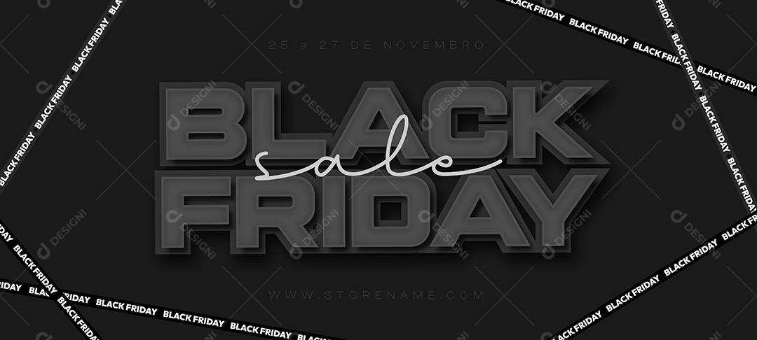 Black Friday Ilustração EPS Editável
