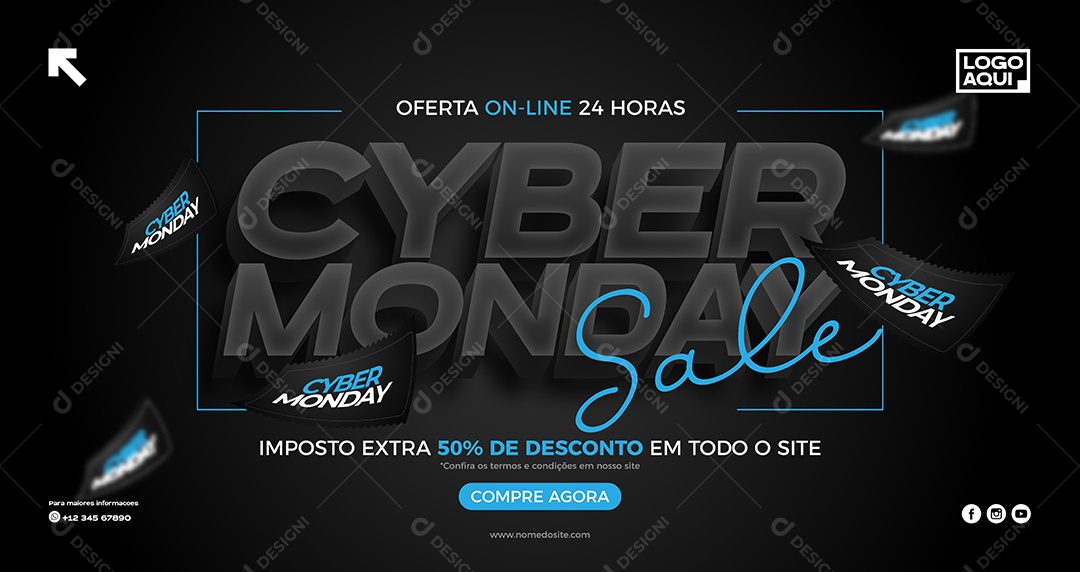Cyber Monday Ilustração Vetor EPS