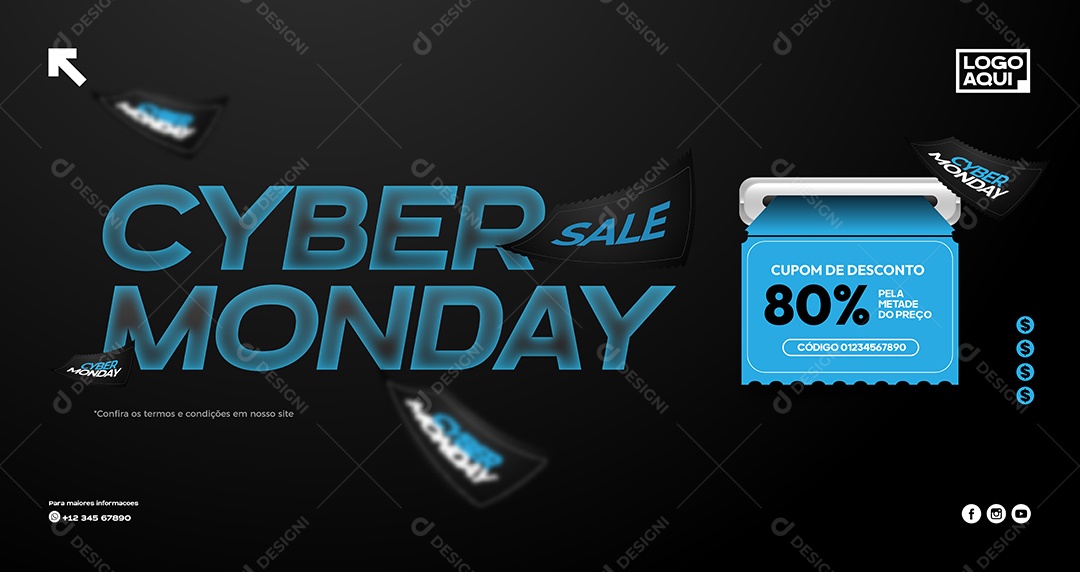 Cyber Monday Ilustração Vetor EPS