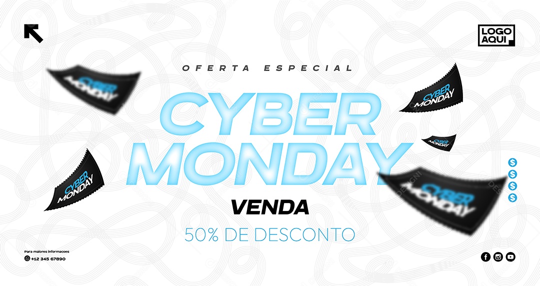 Cyber Monday Ilustração Vetor EPS