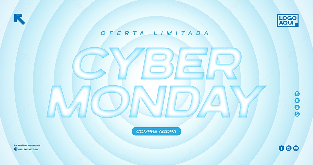 Cyber Monday Ilustração Vetor EPS