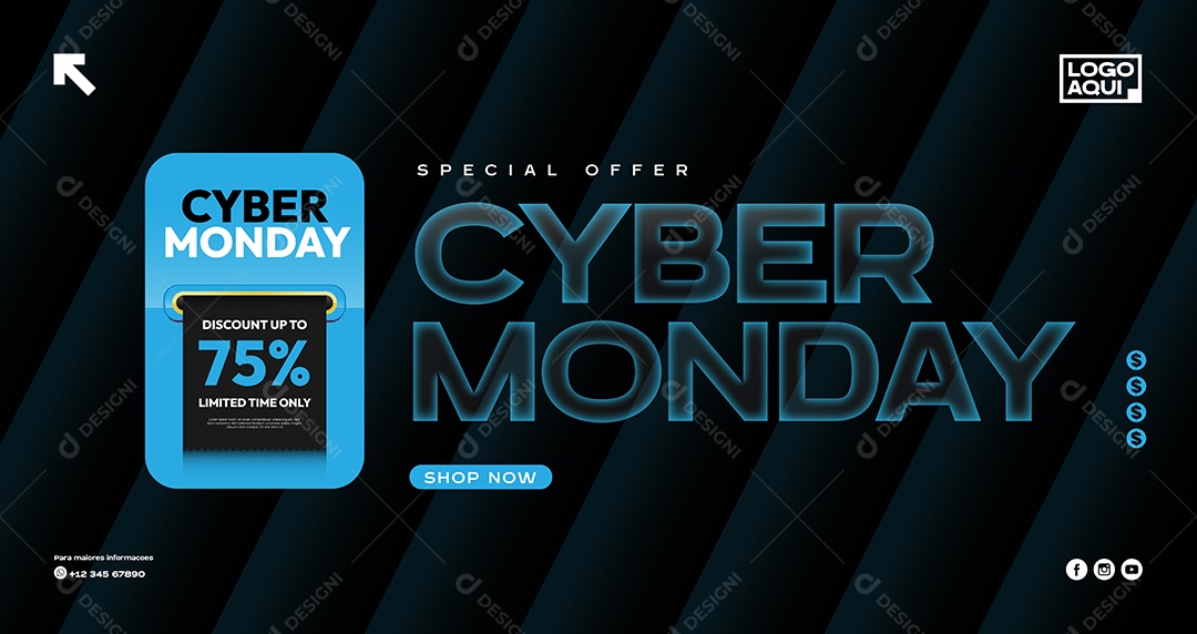 Cyber Monday Ilustração Vetor EPS
