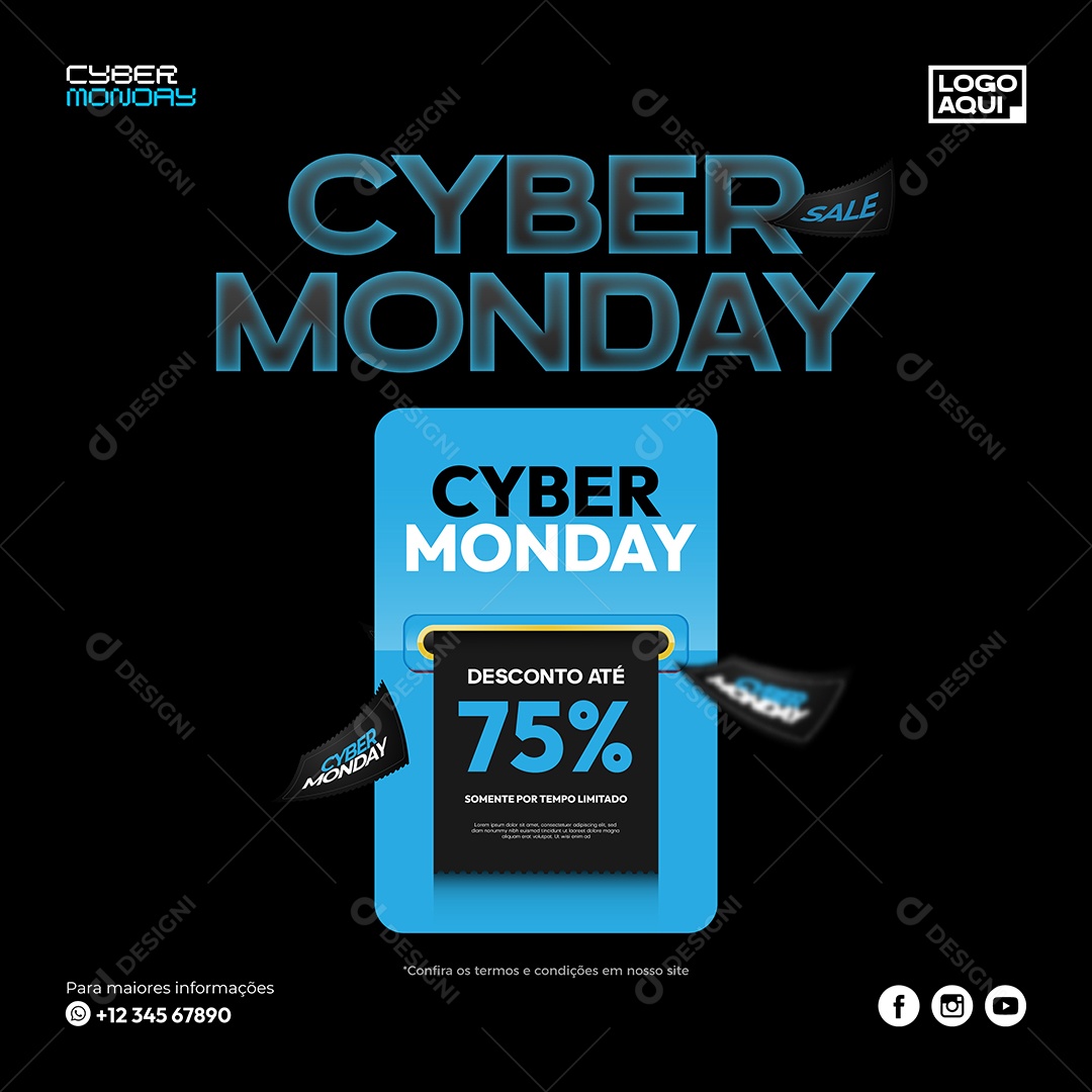 Cyber Monday Ilustração Vetor EPS