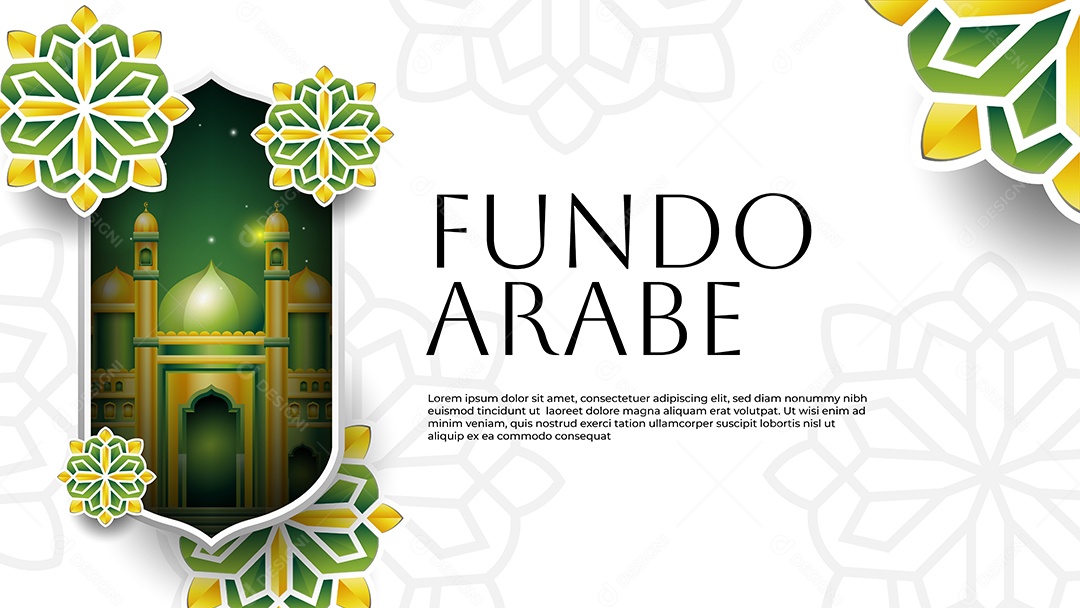 Fundo Árabe Ilustração Vetor EPS Editável