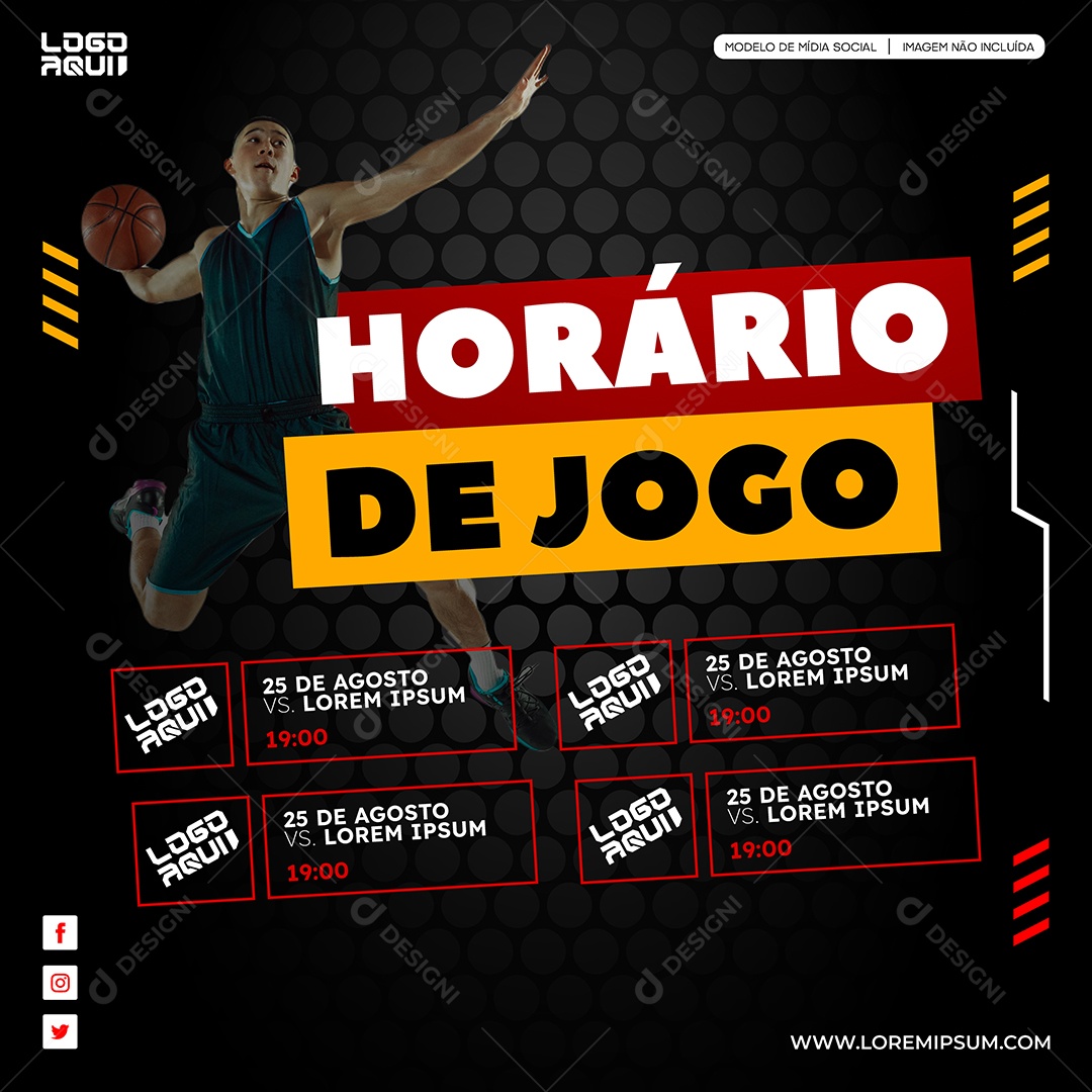 Horário do Jogo de Futebol Americano Vetor EPS Editável