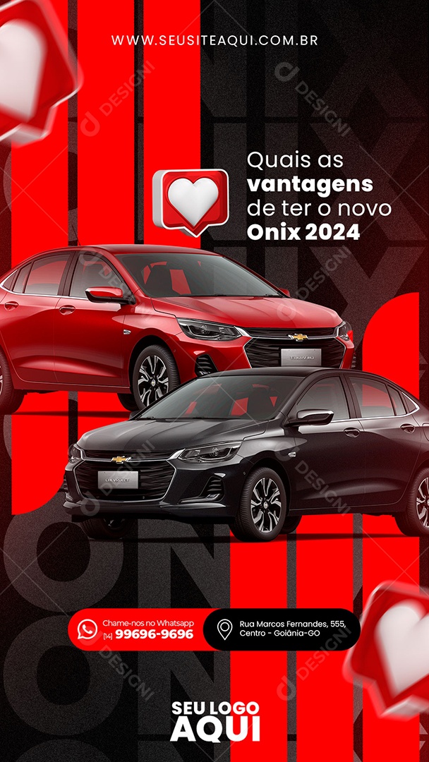 Social Media Story Quais As Vantagens De Ter o Novo Onix PSD Editável