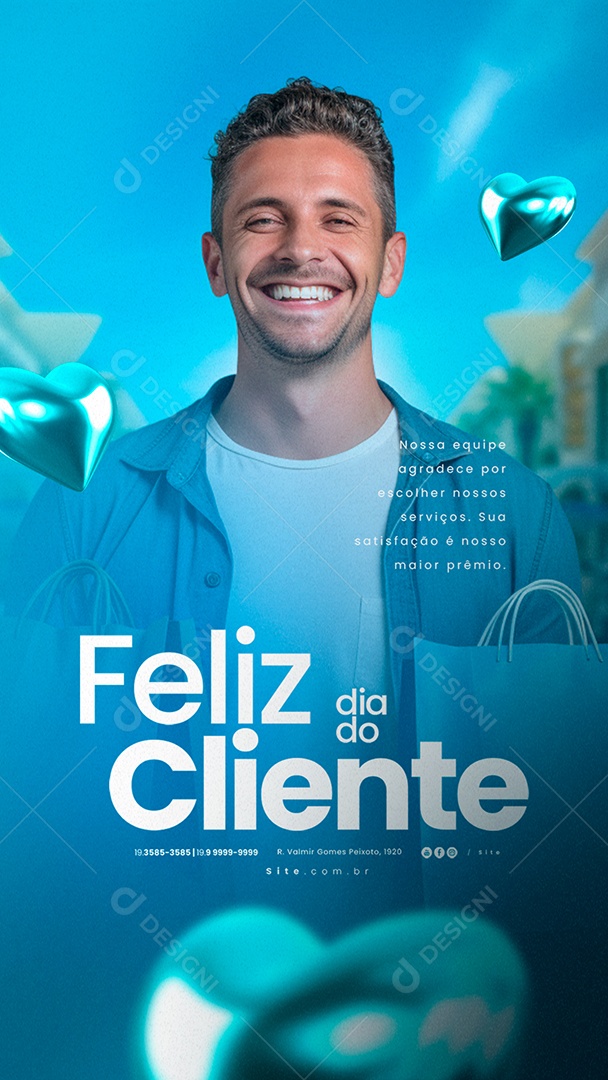 Story Feliz Dia Do Cliente 15 de Setembro Social Media PSD Editável