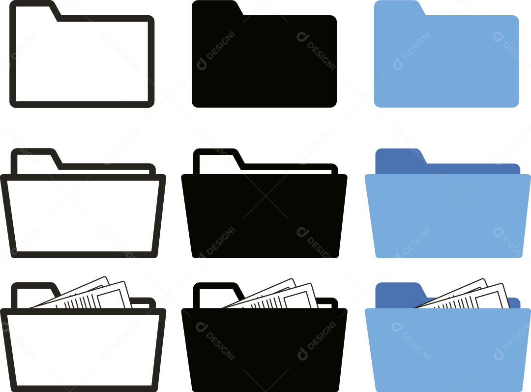 Ilustração de Pasta Vetor EPS