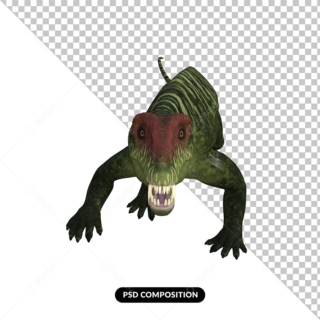 Doliosauriscus Dinossauro Elemento 3D para Composição PSD