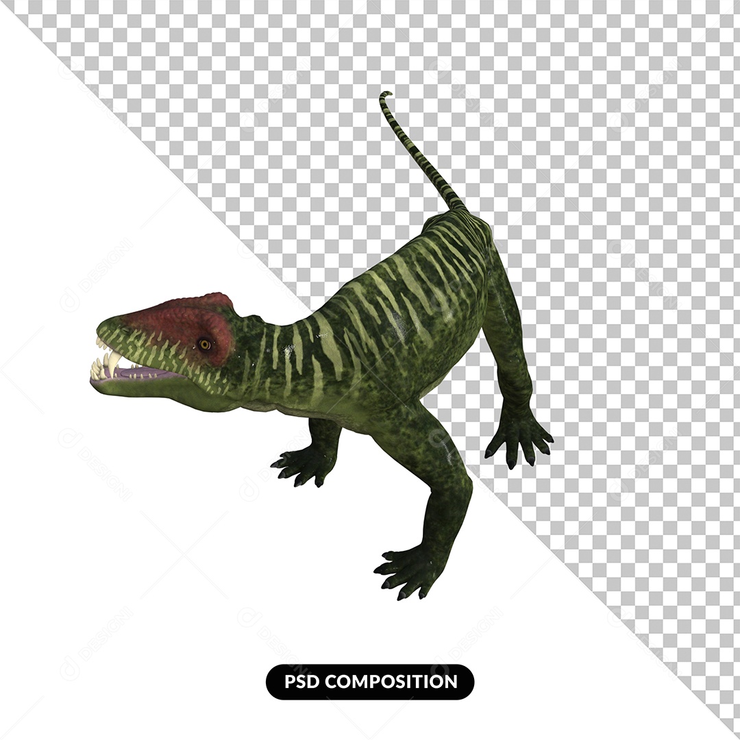 Doliosauriscus Dinossauro Elemento 3D para Composição PSD