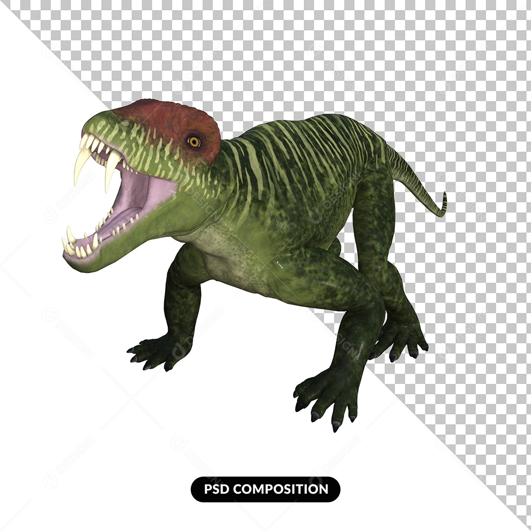 Doliosauriscus Dinossauro Elemento 3D para Composição PSD