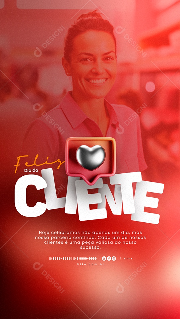 Story Feliz Dia Do Cliente 15 de Setembro Social Media PSD Editável