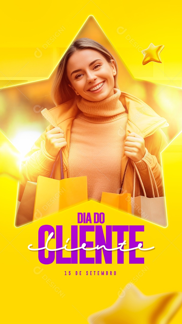 Story Dia Do Cliente 15 de Setembro Social Media PSD Editável