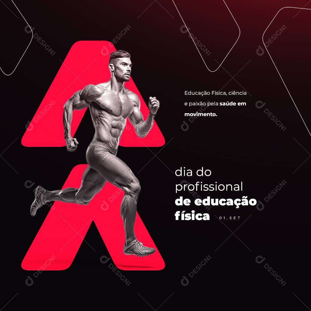 Dia do Profissional de Educação Física 01 de Setembro Social Media PSD Editável