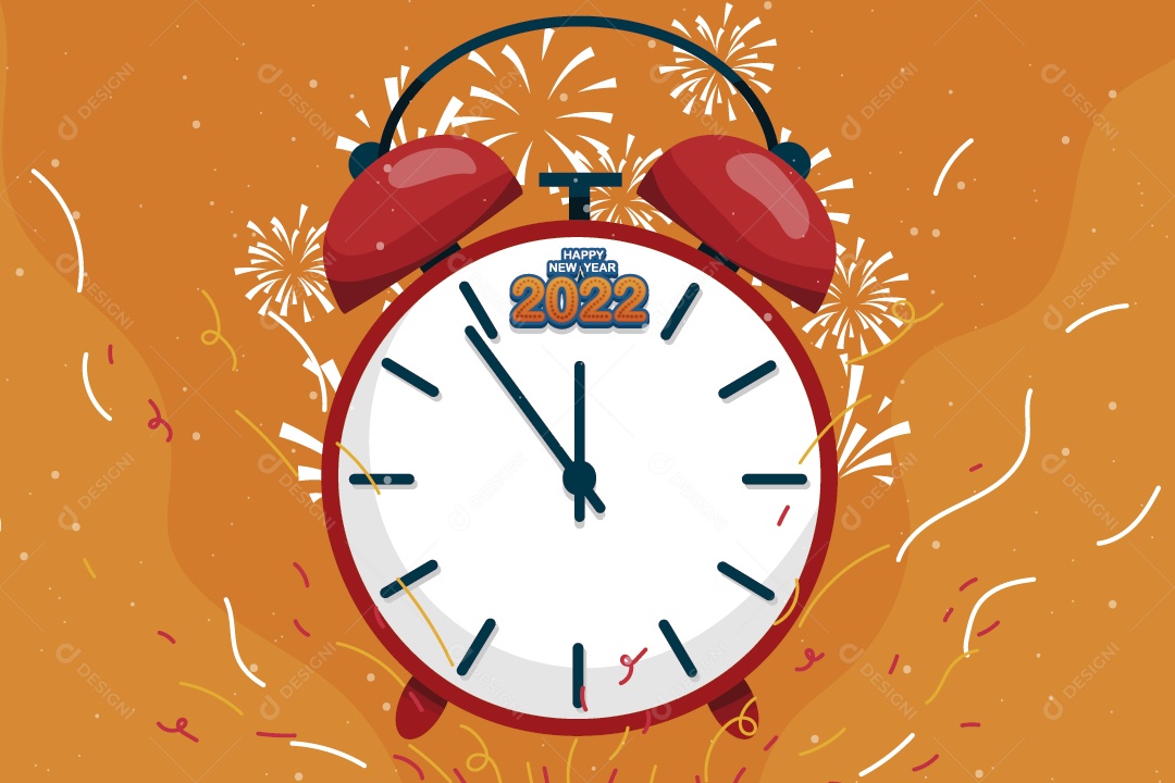 Feliz Ano Novo 2022 Ilustrações Vetor EPS